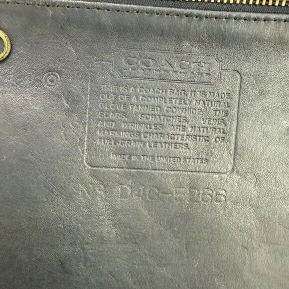 ✅VTG Coach Beekman 5266 Black Leather Briefcase Business Messenger/Laptop Bag - Picture 5 of 16